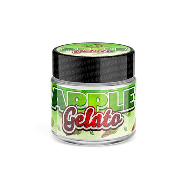 Apple Gelato Glass Jars Pre - Labeled - 3.5grams (1/8oz)