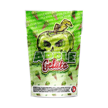 Apple Gelato Mylar Pouches Pre - Labeled - 3.5g (1/8oz)