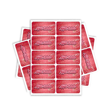 Apple Gelato Rectangle / Pre - Roll Labels - Pre - Roll (10.16cm x 6.7cm)