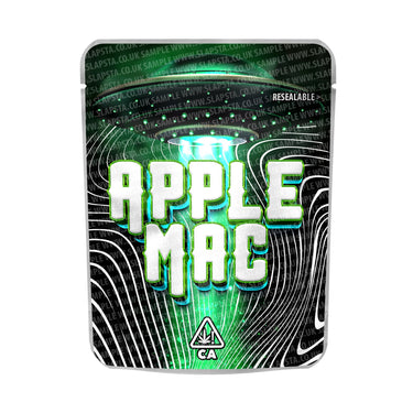 Apple Mac Mylar Pouches Pre - Labeled - 3.5g (1/8oz)