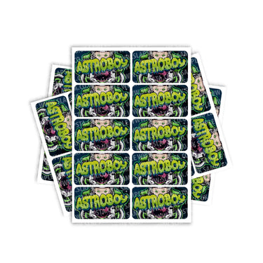 Astro Boy Rectangle / Pre-Roll Labels - Pre-Roll (10.16cm x 6.7cm) / 10