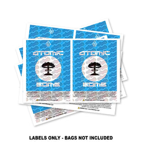 Atomic Bomb Mylar Bag Labels ONLY