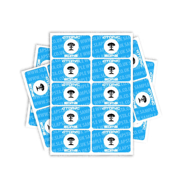 Atomic Bomb Rectangle / Pre-Roll Labels - Pre-Roll (10.16cm x 6.7cm) / 10