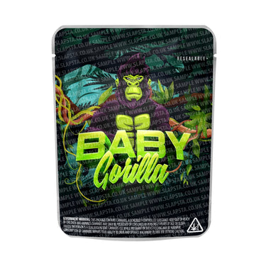 Baby Gorilla Mylar Pouches Pre - Labeled - 3.5g (1/8oz)