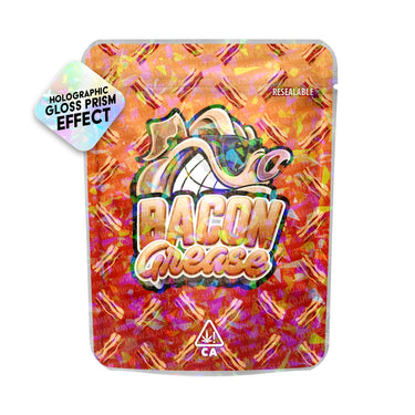 Bacon Grease SFX Mylar Pouches Pre-Labeled - 3.5g (1/8oz) / No / 16pcs