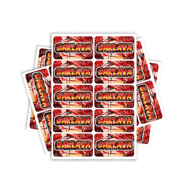 Baklava Rectangle / Pre-Roll Labels - Pre-Roll (10.16cm x 6.7cm) / 10