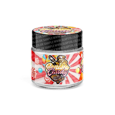 Banana Candy Glass Jars Pre - Labeled - 3.5grams (1/8oz)