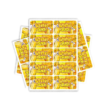 Banana Crack Rectangle / Pre-Roll Labels - Pre-Roll (10.16cm x 6.7cm) / 10