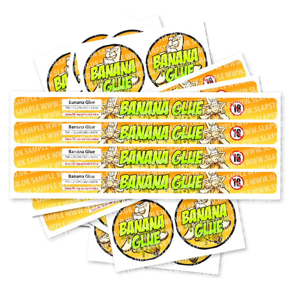 Banana Glue Pressitin Strain Labels - SLAPSTA