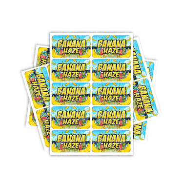 Banana Haze Rectangle / Pre-Roll Labels - Pre-Roll (10.16cm x 6.7cm) / 10