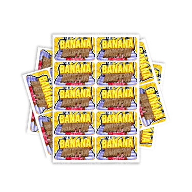 Banana Muffin Rectangle / Pre-Roll Labels - Pre-Roll (10.16cm x 6.7cm) / 10