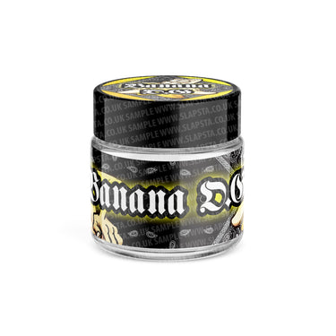 Banana OG Glass Jars Pre - Labeled - 3.5grams (1/8oz)
