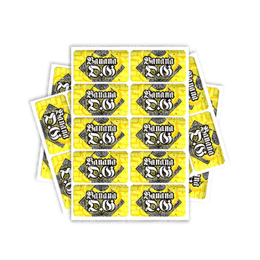 Banana OG Rectangle / Pre-Roll Labels - Pre-Roll (10.16cm x 6.7cm) / 10