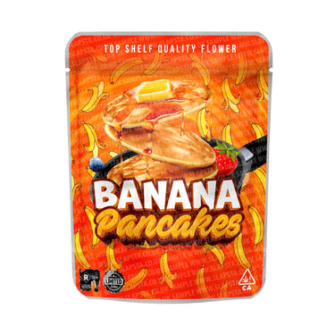 Banana Pancakes Mylar Pouches Pre - Labeled - 3.5g (1/8oz)