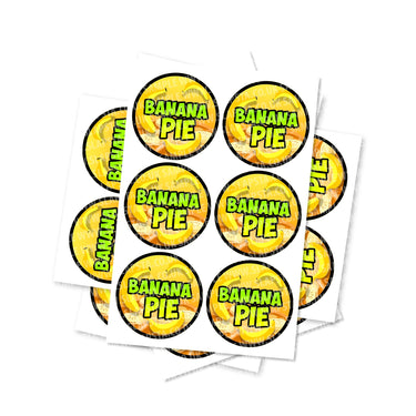 Banana Pie Circular Stickers - 2.5cm