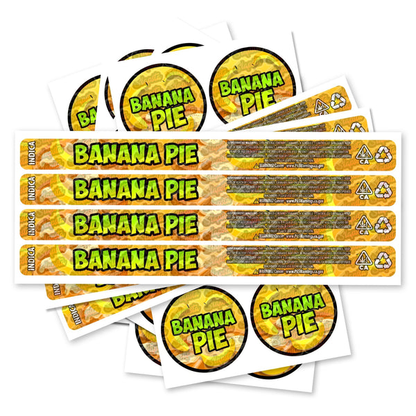 Banana Pie Pre-Labeled 3.5g Self-Seal Tins - SLAPSTA
