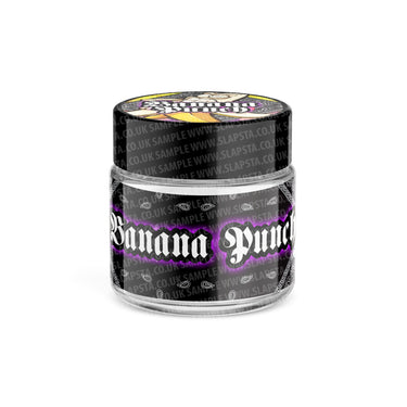 Banana Punch Glass Jars Pre - Labeled - 3.5grams (1/8oz)