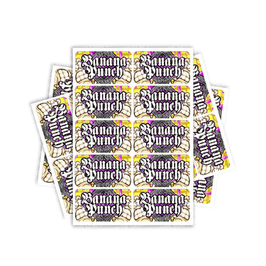 Banana Punch Rectangle / Pre-Roll Labels - Pre-Roll (10.16cm x 6.7cm) / 10