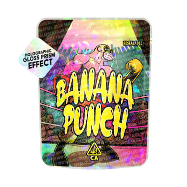 Banana Punch SFX Mylar Pouches Pre - Labeled - 3.5g (1/8oz)