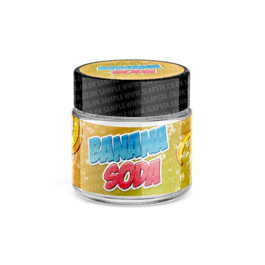 Banana Soda Glass Jars Pre - Labeled - 3.5grams (1/8oz)