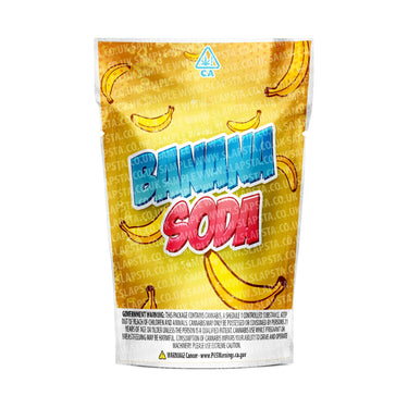 Banana Soda Mylar Pouches Pre - Labeled - 3.5g (1/8oz)
