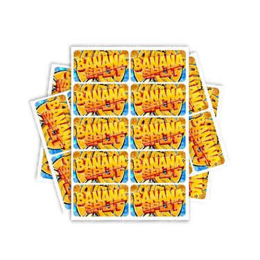 Banana Split Rectangle / Pre-Roll Labels - Pre-Roll (10.16cm x 6.7cm) / 10