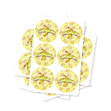 Bananarama Circular Stickers - 2.5cm