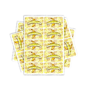 Bananarama Rectangle / Pre - Roll Labels - Pre - Roll (10.16cm x 6.7cm)