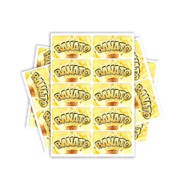 Banato Rectangle / Pre-Roll Labels - Pre-Roll (10.16cm x 6.7cm) / 10
