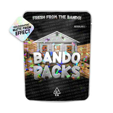 Bando Packs SFX Mylar Pouches Pre - Labeled - 3.5g (1/8oz)
