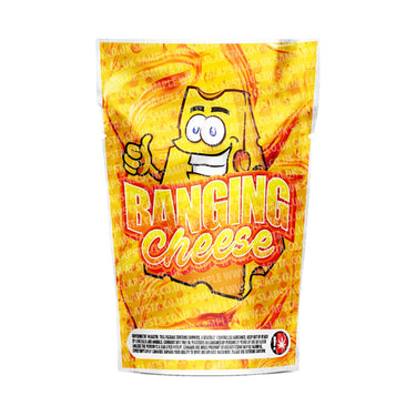Banging Cheese Mylar Pouches Pre - Labeled - 3.5g (1/8oz)