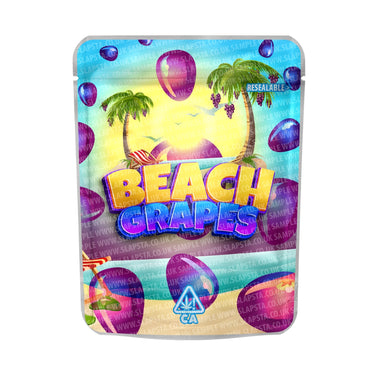 Beach Grapes Mylar Pouches Pre - Labeled - 3.5g (1/8oz)