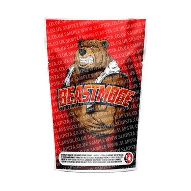 Beast Mode Mylar Pouches Pre - Labeled - 3.5g (1/8oz)