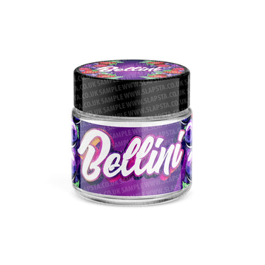 Bellini Glass Jars Pre - Labeled - 3.5grams (1/8oz)