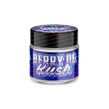 Berry OG Kush Glass Jars Pre - Labeled - 3.5grams (1/8oz)