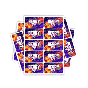Berry OG Rectangle / Pre - Roll Labels - Pre - Roll (10.16cm x 6.7cm)