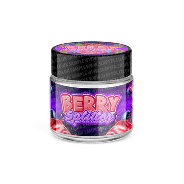 Berry Splitter Glass Jars Pre - Labeled - 3.5grams (1/8oz)