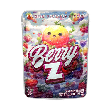 Berry Z Mylar Pouches Pre - Labeled - 3.5g (1/8oz)