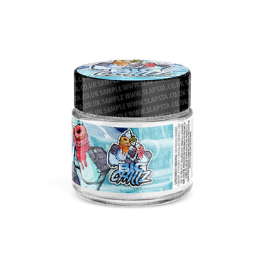 Big Chillz Glass Jars Pre - Labeled - 3.5grams (1/8oz)