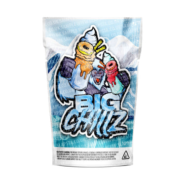 Big Chillz Mylar Pouches Pre-Labeled - 3.5g (1/8oz) / No / 16pcs