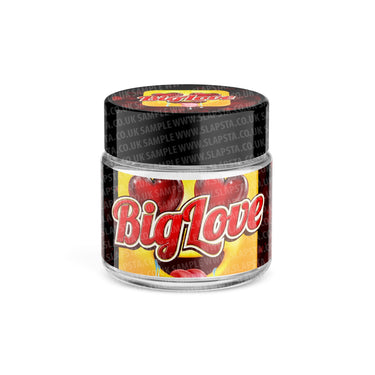 Big Love Glass Jars Pre - Labeled - 3.5grams (1/8oz)