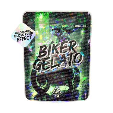 Biker Gelato SFX Mylar Pouches Pre - Labeled - 3.5g (1/8oz)