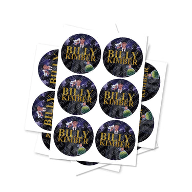 Billy Kimber Circular Stickers - 2.5cm