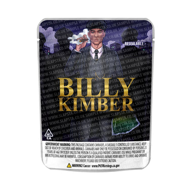 Billy Kimber Mylar Pouches Pre - Labeled - 3.5g (1/8oz)