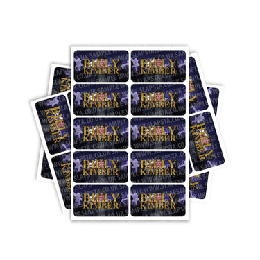 Billy Kimber Rectangle / Pre - Roll Labels - Pre - Roll (10.16cm x 6.7cm)