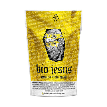 Bio Jesus Mylar Pouches Pre-Labeled - 3.5g (1/8oz) / No / 16pcs