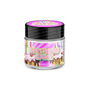 Birthday Cake Glass Jars Pre - Labeled - 3.5grams (1/8oz)