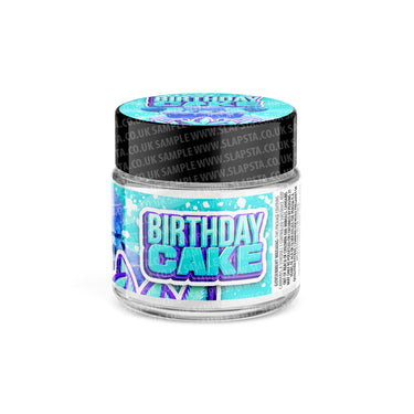 Birthday Cake Glass Jars Pre - Labeled - 3.5grams (1/8oz)