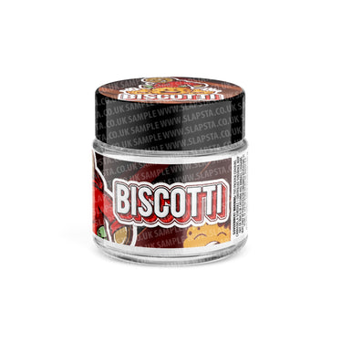 Biscotti Glass Jars Pre - Labeled - 3.5grams (1/8oz)