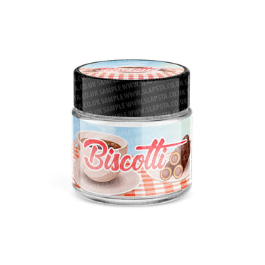 Biscotti Glass Jars Pre - Labeled - 3.5grams (1/8oz)